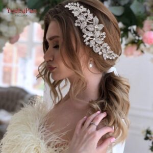 Bijoux cheveux mariage bohème en alliage de fleur_1