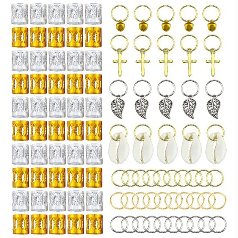 10 Breloches Cheveux Noël – Père Noël, Sapin, Renne – Accessoires Tresses & Coiffures Festives Pour Femmes