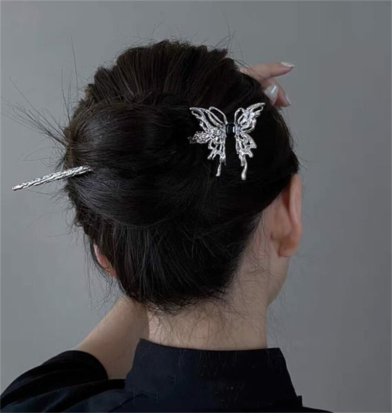 Bijoux pour chignon de cheveux style japonais traditionnel convient à toutes les dames et filles Papillon Bâtonnets pour cheveux