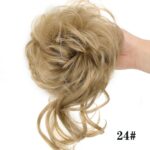 Chouchou élastique de cheveux chignon en fibre à haute température_17