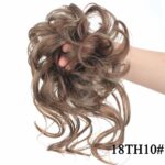 Chouchou élastique de cheveux chignon en fibre à haute température_2