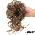 Chouchou élastique de cheveux chignon en fibre à haute température_29