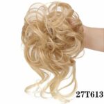 Chouchou élastique de cheveux chignon en fibre à haute température_32