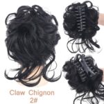 Chouchou élastique de cheveux chignon en fibre à haute température_33