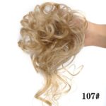 Chouchou élastique de cheveux chignon en fibre à haute température_34