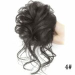 Chouchou élastique de cheveux chignon en fibre à haute température_35
