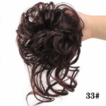 Chouchou élastique de cheveux chignon en fibre à haute température_47