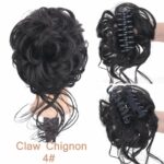 Chouchou élastique de cheveux chignon en fibre à haute température_55