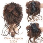 Chouchou élastique de cheveux chignon en fibre à haute température_56