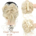 Chouchou élastique de cheveux chignon en fibre à haute température_57