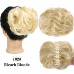 Chouchou élastique de cheveux chignon en fibre à haute température_58