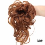 Chouchou élastique de cheveux chignon en fibre à haute température_60