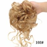 Chouchou élastique de cheveux chignon en fibre à haute température_61