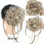 Chouchou élastique de cheveux chignon en fibre à haute température_62