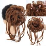 Chouchou élastique de cheveux chignon en fibre à haute température_65