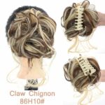 Chouchou élastique de cheveux chignon en fibre à haute température_66