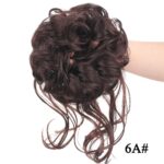 Chouchou élastique de cheveux chignon en fibre à haute température_7