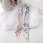 Chouchou foulard à imprimé en mousseline de soie pour cheveux_16