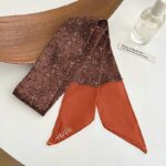 Chouchou foulard à imprimé en mousseline de soie pour cheveux_38