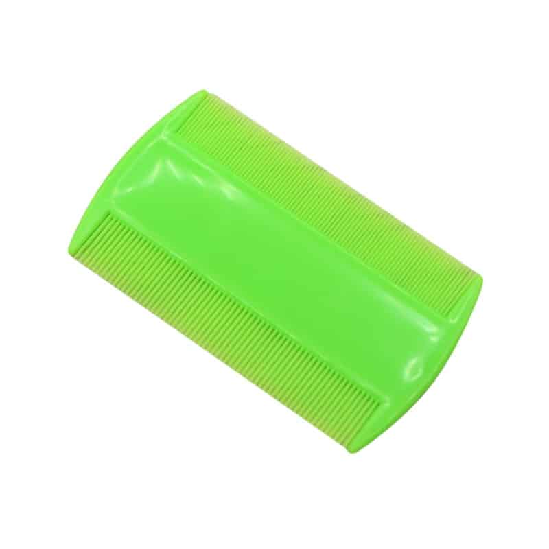 Peigne anti-poux portable à dents fines Vert