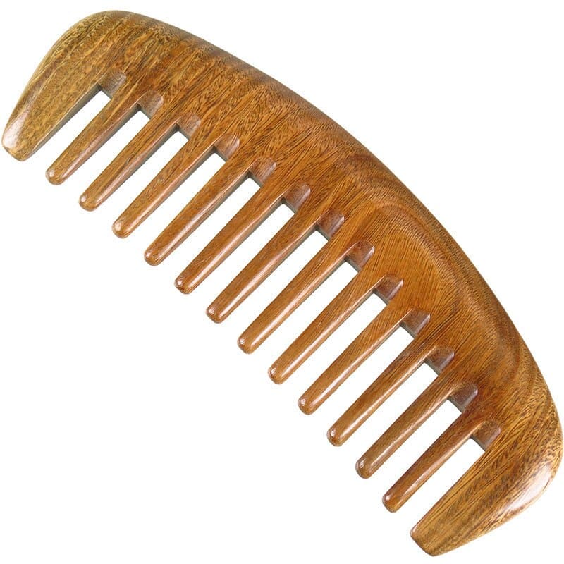 Peigne démêloir en bois de santal à dents larges Denture large