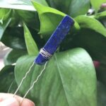 Barrette de cheveux en pierre naturelle pour femme Lapis Lazuli