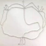 Bijoux de cheveux mariage oriental en cristal avec pendentif_12