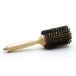 Brosse à brushing pour cheveux afro en bois_4