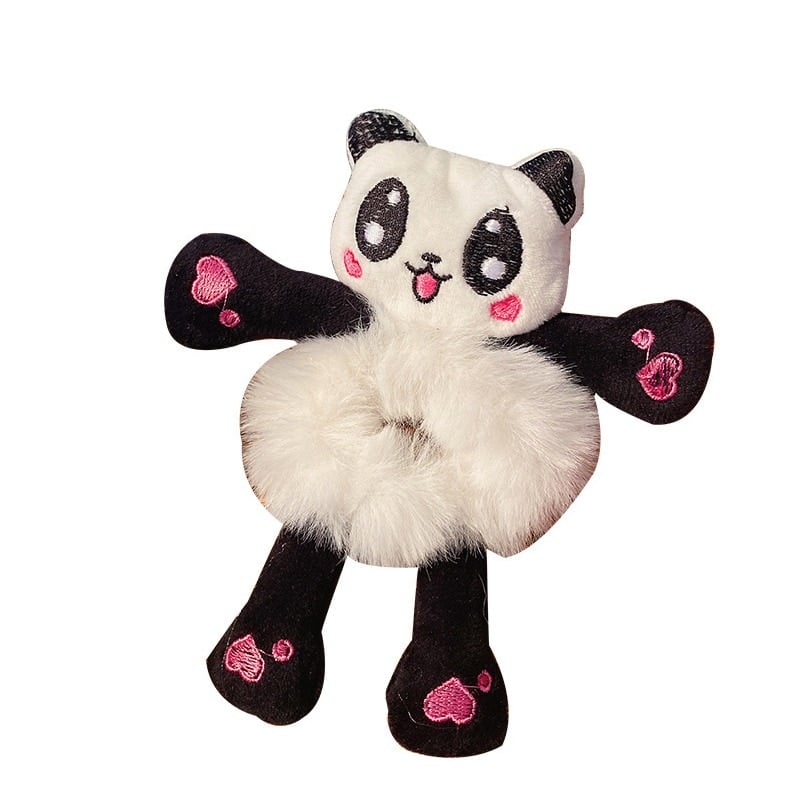 Chouchou de cheveux élastique en caoutchouc pour enfant Panda