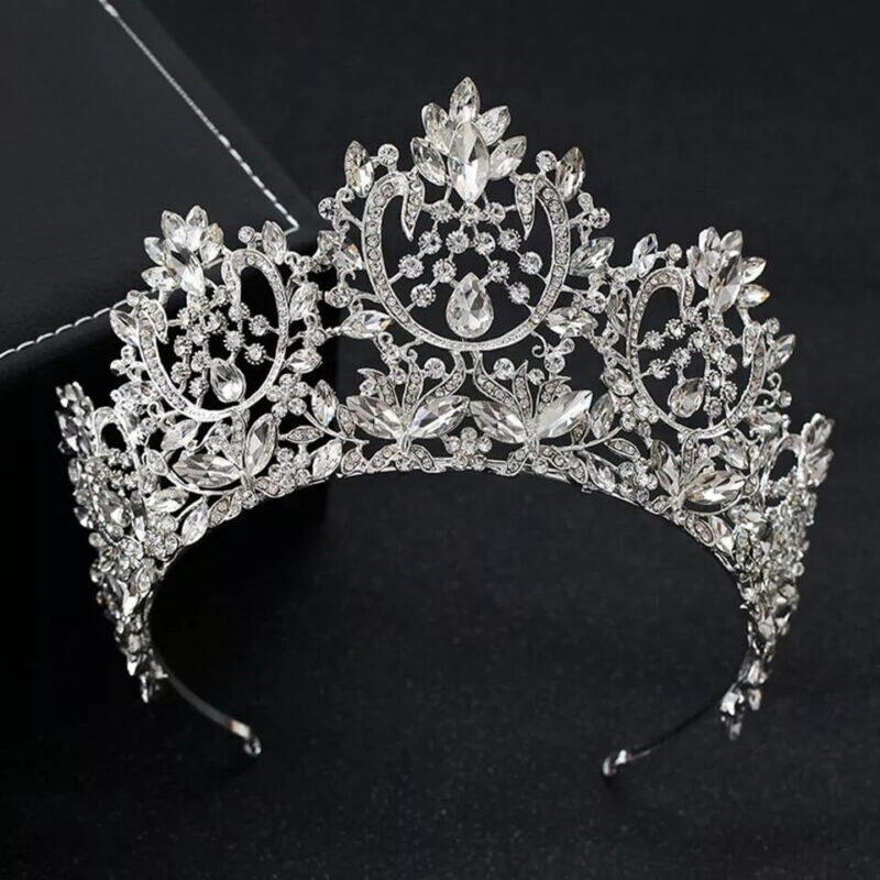 Bijoux pour cheveux de mariée couronne royale élégante A195-S