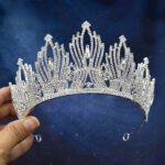 Bijoux pour cheveux de mariée couronne royale élégante A247-S