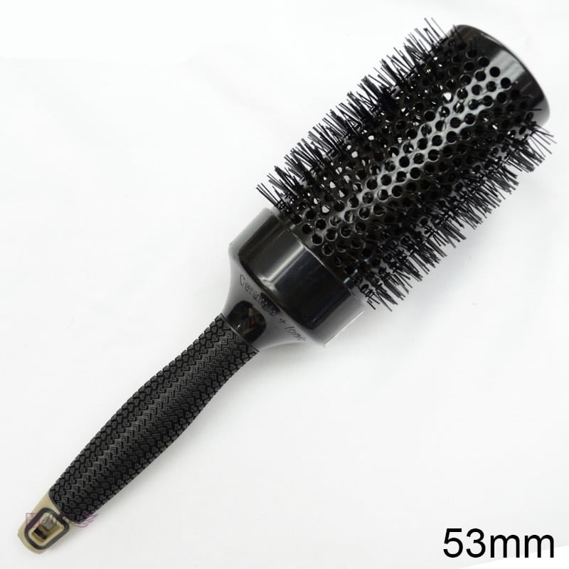 Brosse de brushing pour cheveux crépus en céramique et ionique 53mm
