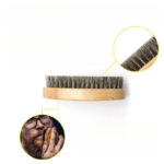 Kit d'entretien pour barbe - Peigne en bois à dents fines, Brosse Sanglier & Ciseaux pour homme_2
